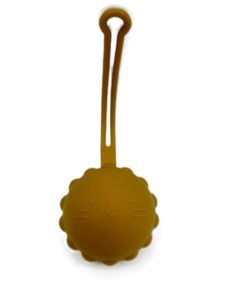 FUNDA CHUPETE SILICONA MOSTAZA