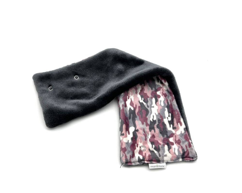 Cuello pelo Camuflaje rosa