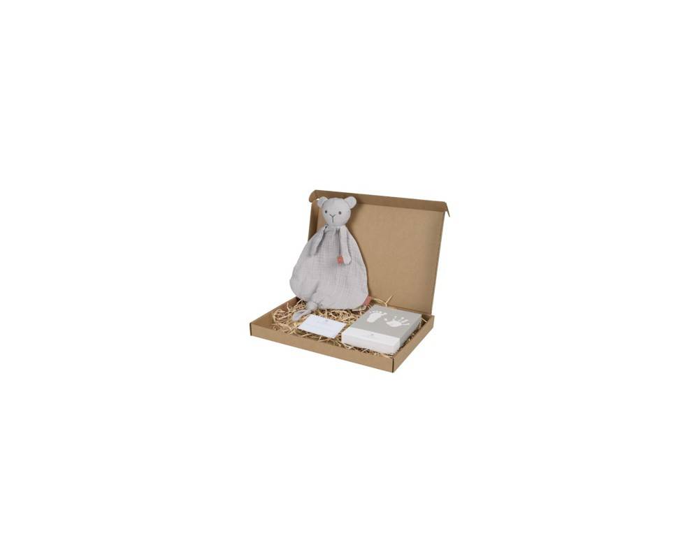 Caja regalo orgánica gris 31cm 