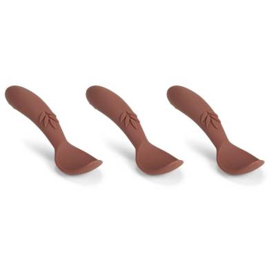 NU125 Ella cuchara silicona 3-pack Mahogany 2