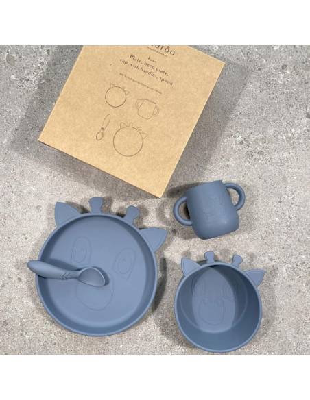 NU123 Lykke sil dinner set 4-pack Giraf Bering Sea NU123 Lykke sil dinner set 4-pack Giraf Bering Sea