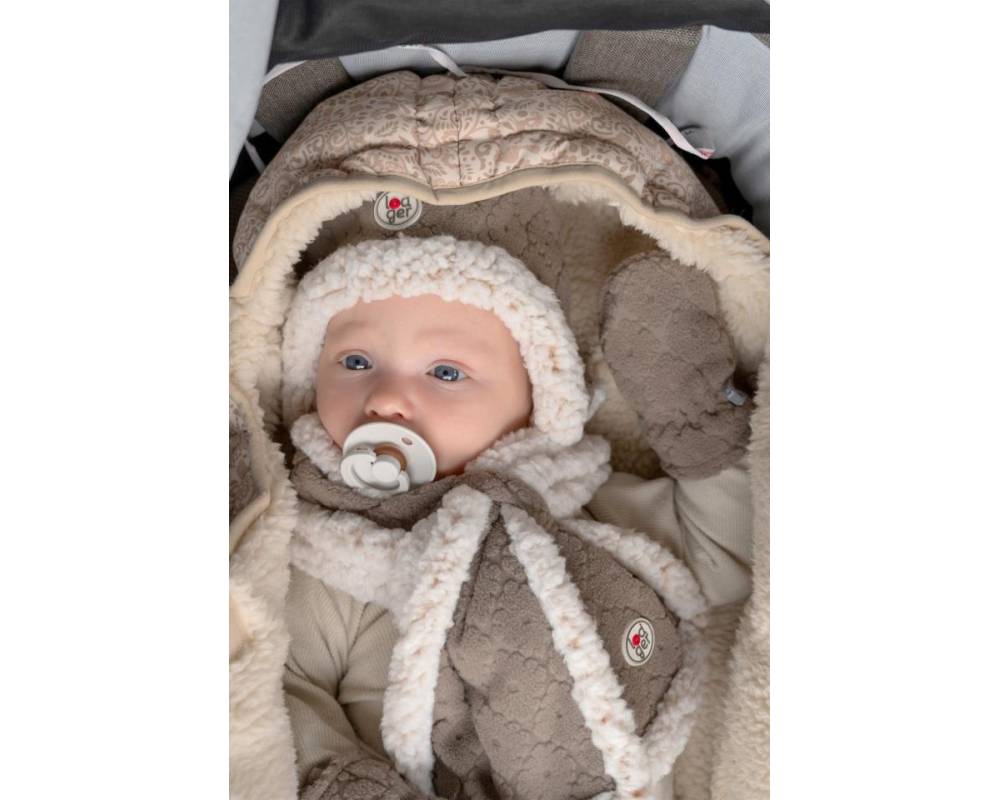 MUFFLER Bufanda Folklore con forro polar Sherpa