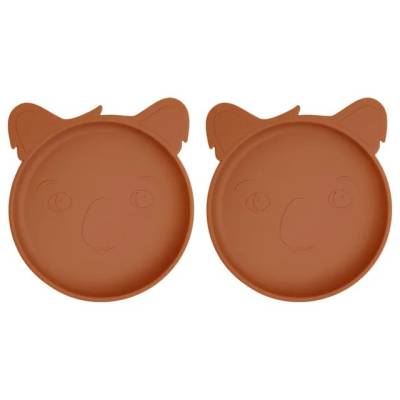 NU372 Akila plato 2-pack Koala Caramel Café