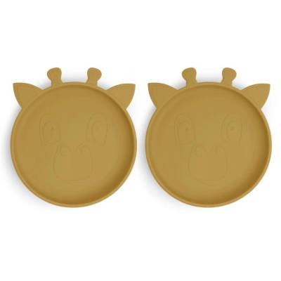 NU426 Akila plato 2-pack Girafa Dusty yellow