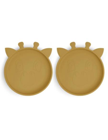 NU426 Akila plato 2-pack Girafa Dusty yellow NU426 Akila plato 2-pack Girafa Dusty yellow