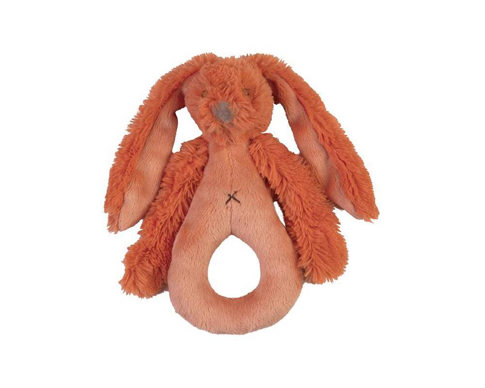 Orange Rabbit Richie Rattle 18 cm