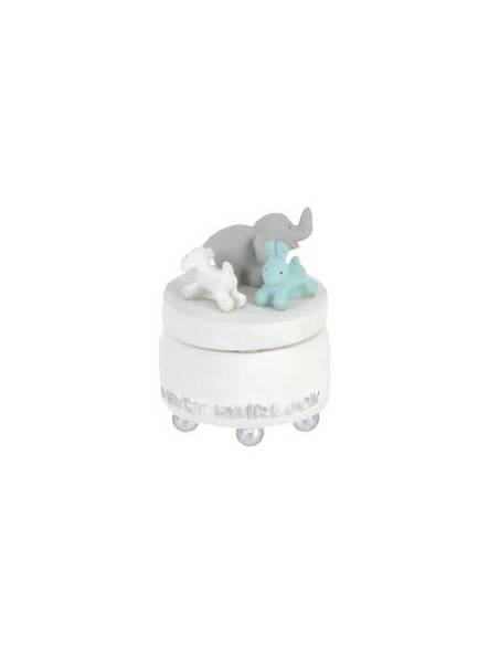 Cajita animales 5 5 cm  en caja regalo