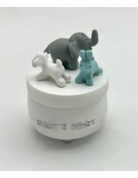 Cajita animales 5 5 cm  en caja regalo