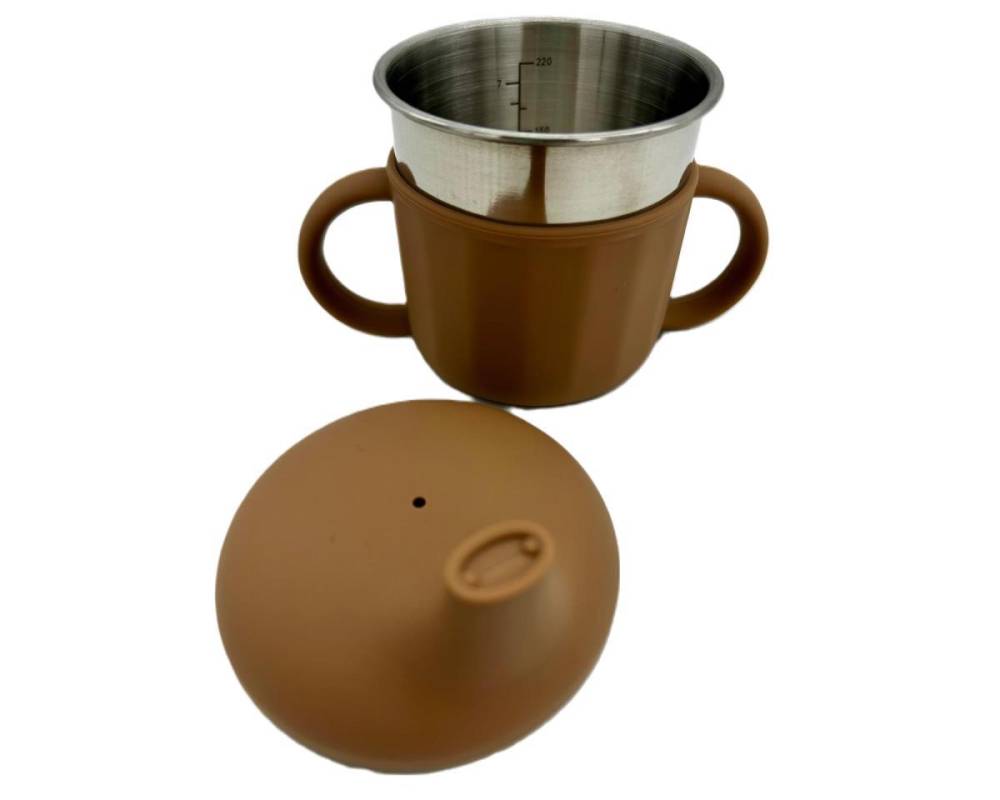 Taza Aprendizaje Acero Silicona visón
