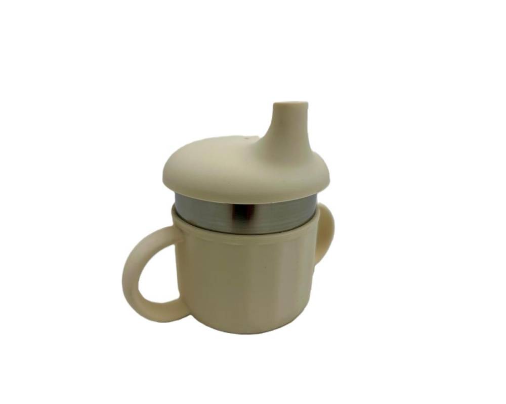 Taza Aprendizaje Acero Silicona Beig