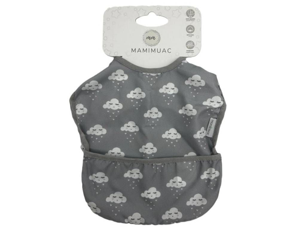 BABERO IMPERMEABLE NUBE GRIS