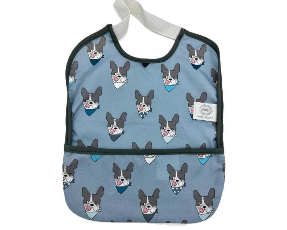 BABERO GOMA IMP  BUP AZUL