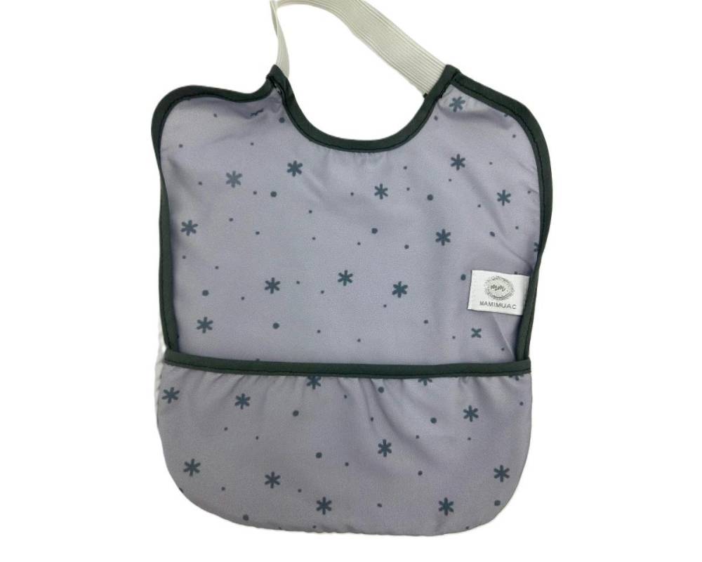 BABERO GOMA IMP  SKY GRIS