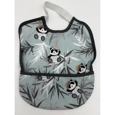 BABERO GOMA IMP  PANDA VERDE