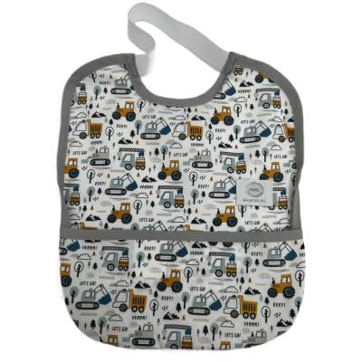 Babero Goma Tractor blanco