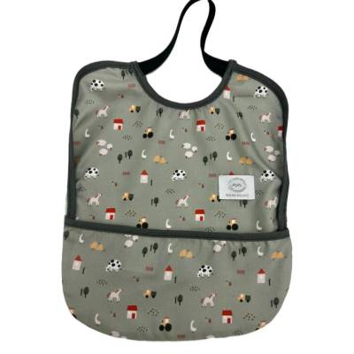 Babero Goma Campo verde