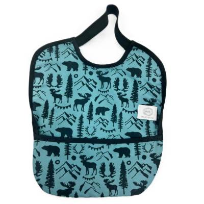 BABERO GOMA IMP  ALCE AZUL