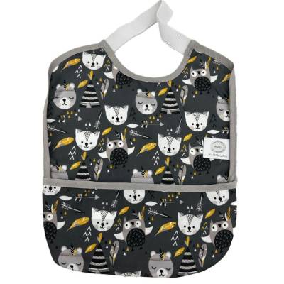 BABERO GOMA IMP  MAPACHE MOSTAZA