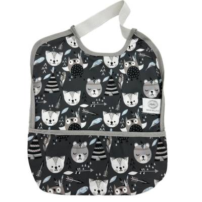 BABERO GOMA IMP  MAPACHE GRIS