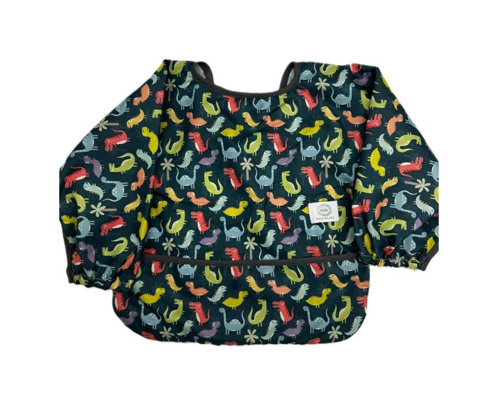 Babero Mangas Dino verde