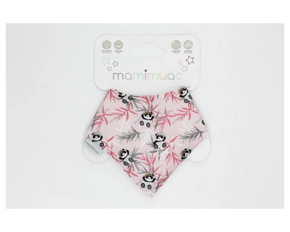 Bandana quitababas panda rosa