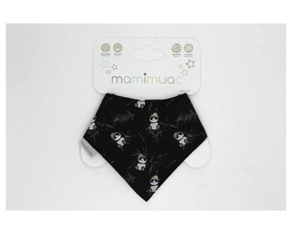 Bandana quitababas panda negro