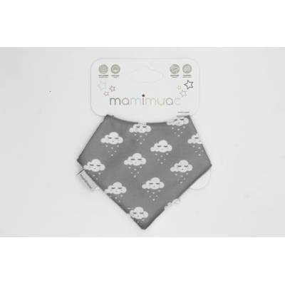 Bandana quitababas nube corazón gris