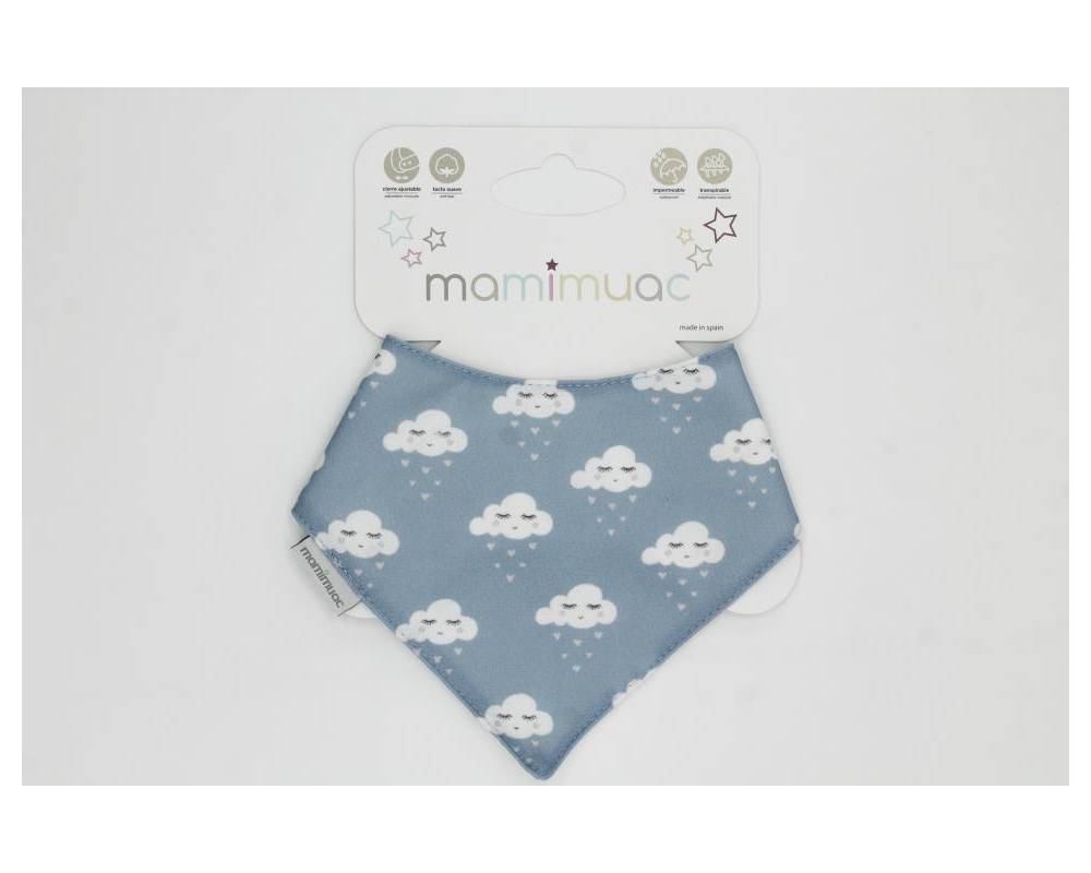 Bandana quitababas nube corazon azul