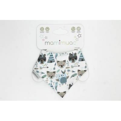 Bandana quitababas mapache azul