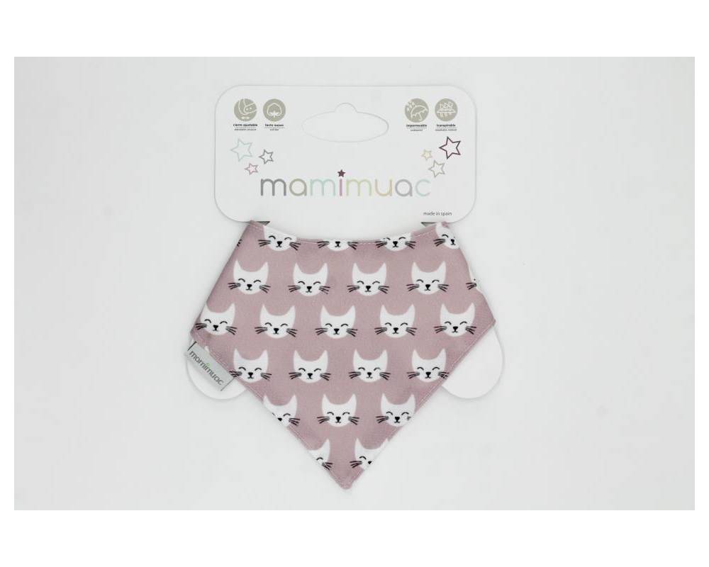 Bandana quitababas gato rosa