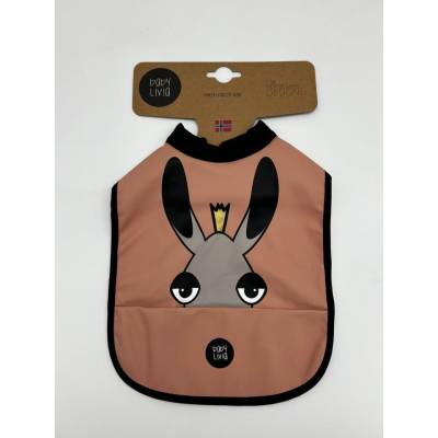 Babero donkey melocotón