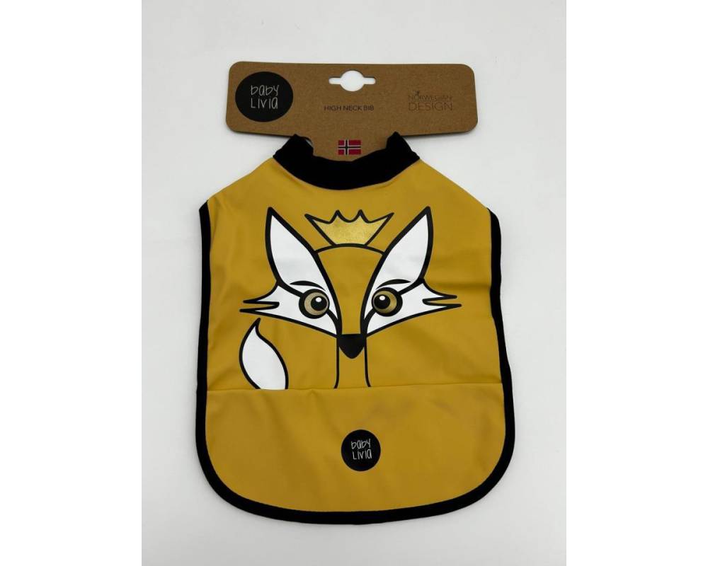 Babero fox mostaza
