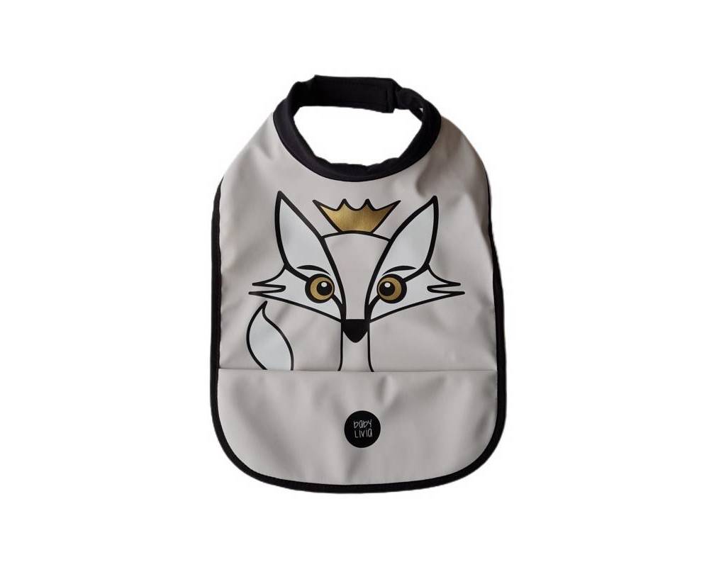 Babero fox gris