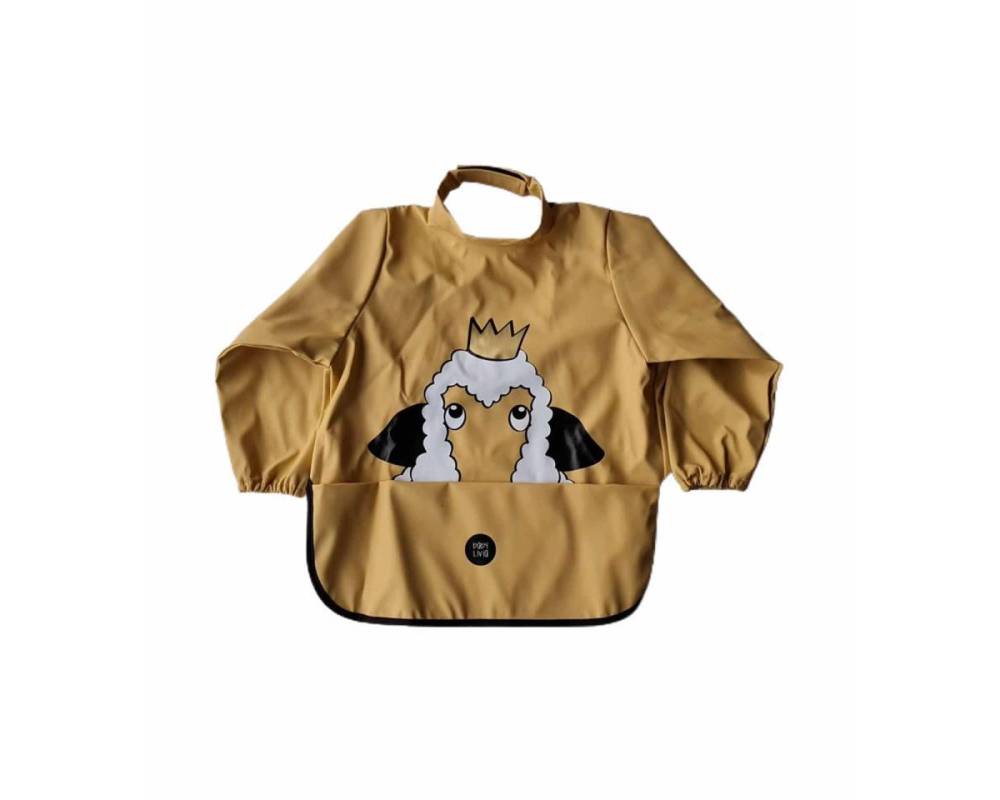 Babero Mangas oveja mostaza