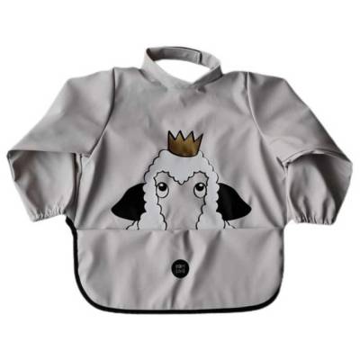 Babero Mangas oveja gris