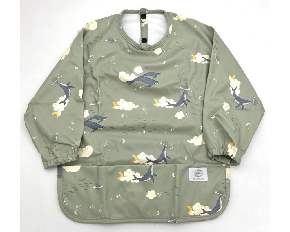 Babero Mangas PU Talla S Ballenas