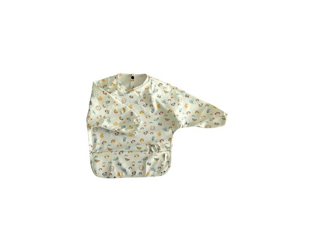 Babero Mangas PU Talla S Noe azul