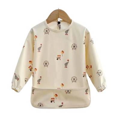 Babero mangas PU Talla S Creme circus