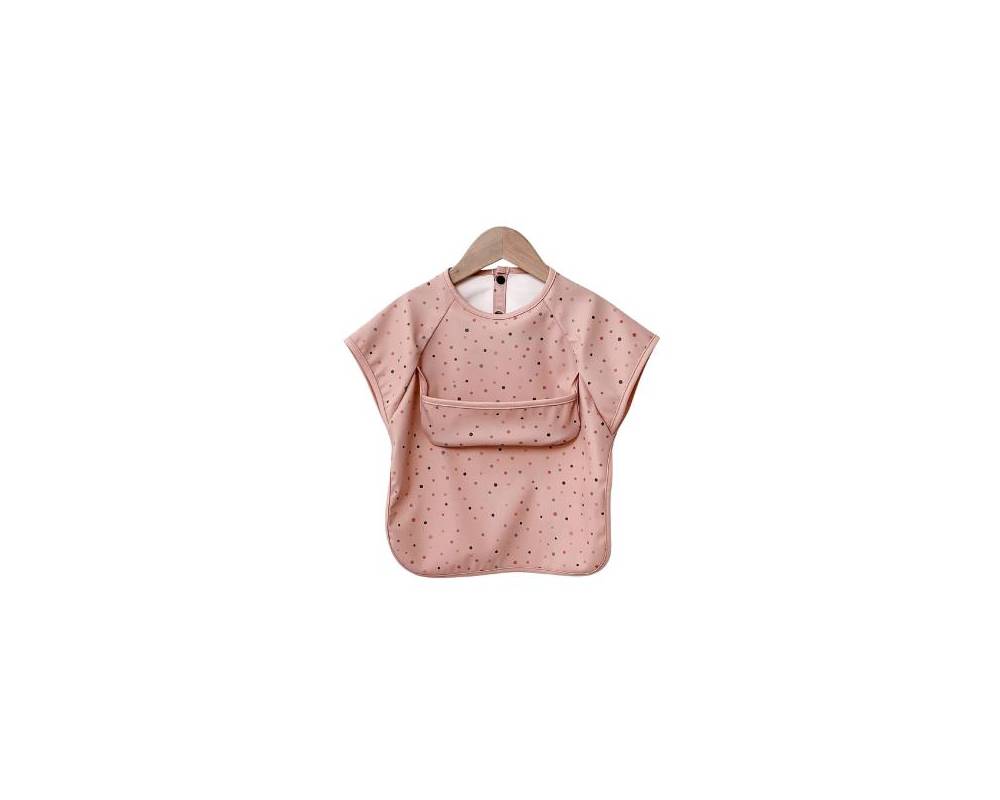 Babero Pocket Topos rosa