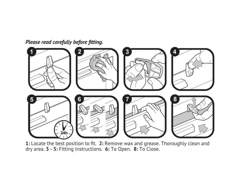 75 ANTI PINZAMIENTO CAJONES  pack de 4u  