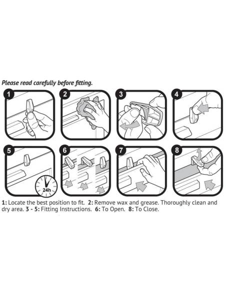 75 ANTI PINZAMIENTO CAJONES  pack de 4u  