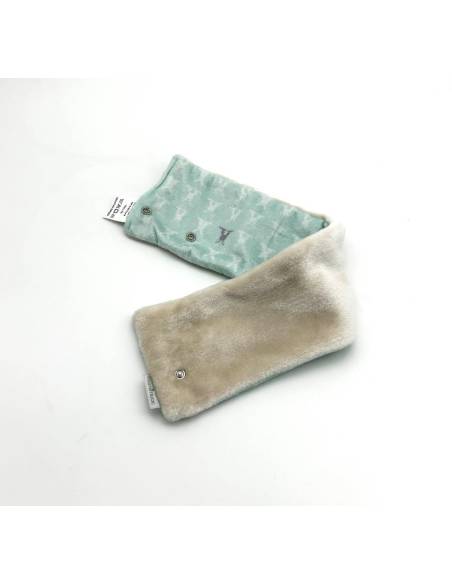 Cuello pelo conejo verde