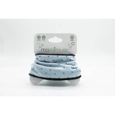 Cuello pelo corazón azul