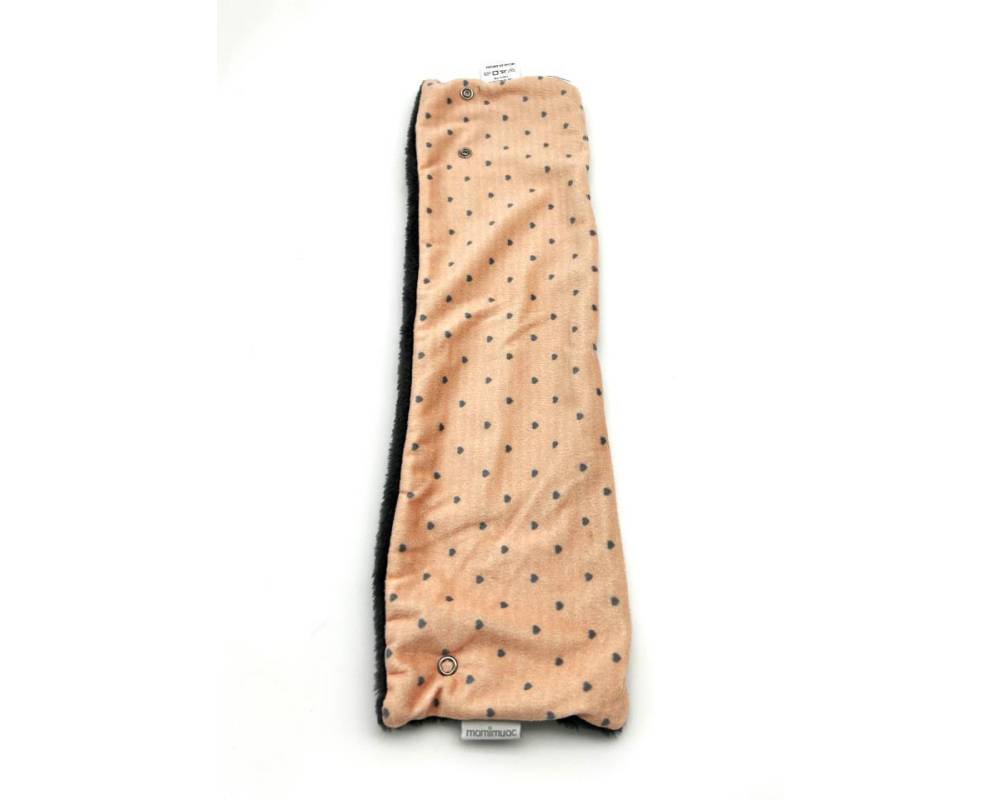 Cuello pelo corazón melocotón