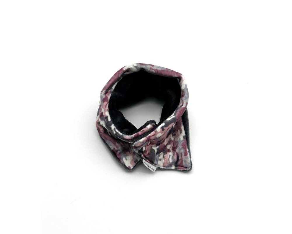 Cuello pelo Camuflaje rosa