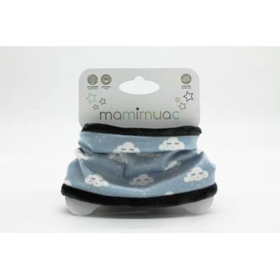 Cuello pelo nube corazón azul