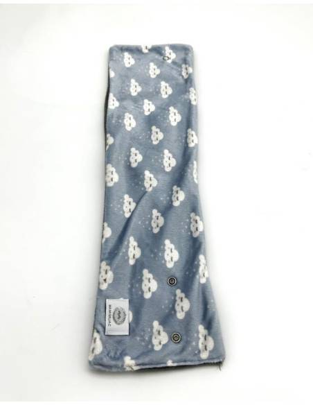 Cuello pelo nube corazón azul