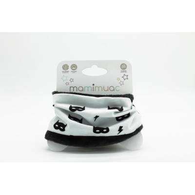 Cuello pelo mascara blanca