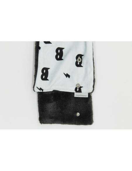 Cuello pelo mascara blanca