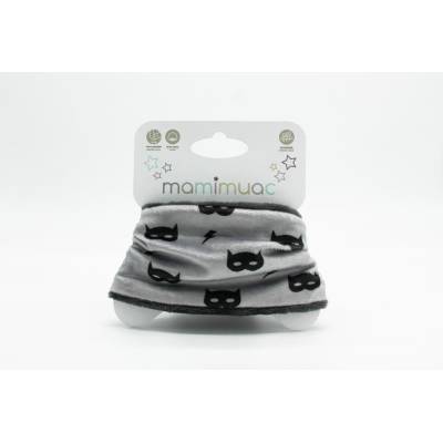 Cuello pelo mascara gris